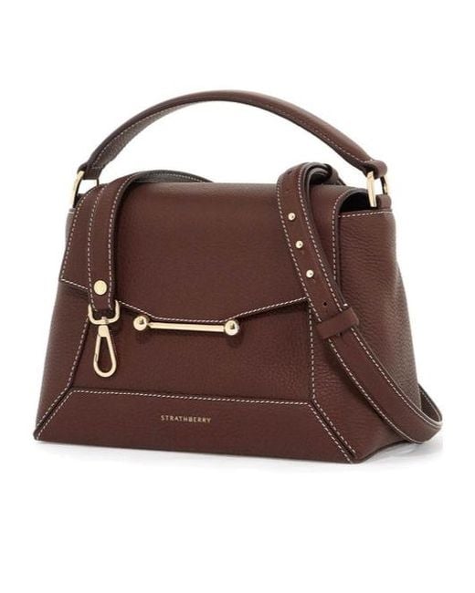 Strathberry Brown Mosaic Tote Bag