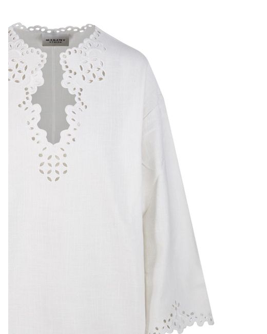 Isabel Marant White Isabel Marant Étoile Sherazade Blouse