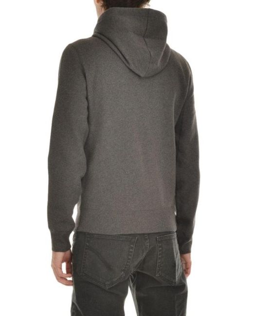 Burberry Gray Logo Hooded Casual Jacket for men
