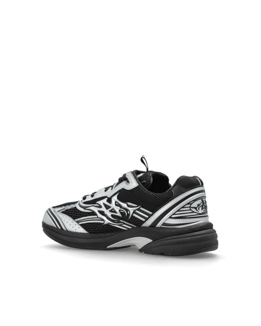 Amiri Black Lace-Up Sneakers for men