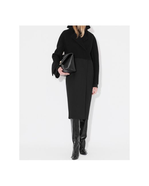 Alaïa Black Alaïa Collar Long-Sleeved Coat