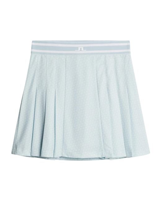 J.Lindeberg Blue Harlow Print Skirt