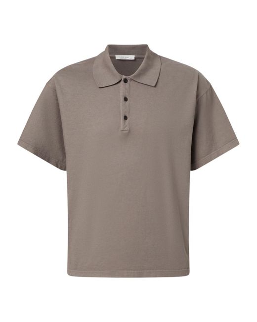 The Row Gray Short Sleeve Polo Shirtrt for men