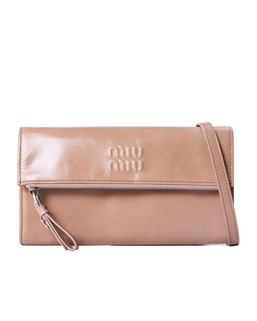Miu Miu Pink Exquisite Compact Leather Bag
