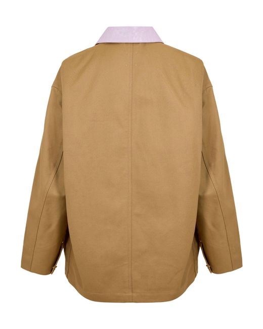 Casablanca Brown Casual Blazer With Lapel