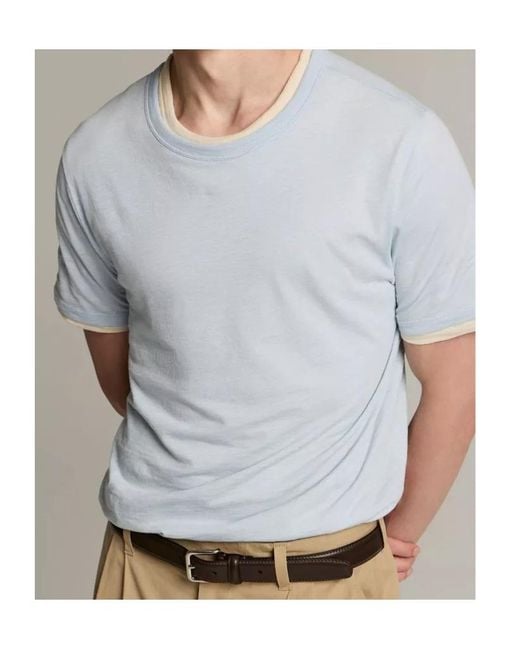 Vince Gray Double-Layer Pima Cotton T-Shirt for men