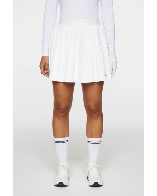 J.Lindeberg White Cheryl Skirt