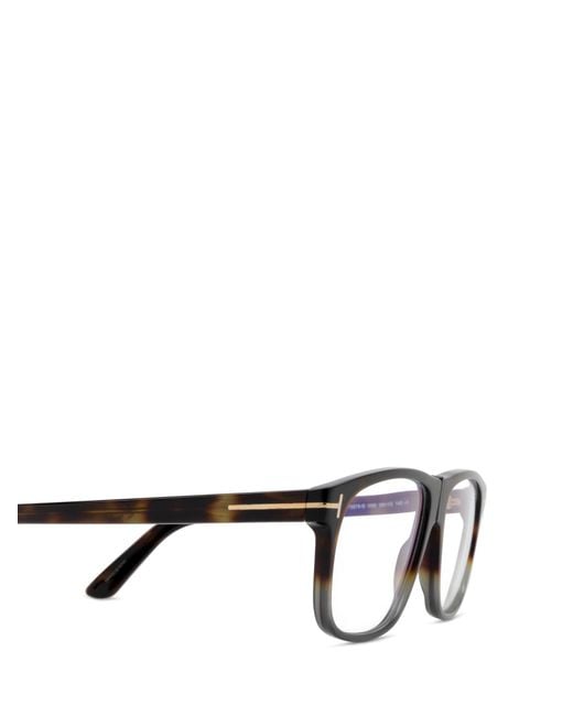 Tom Ford Black Eyewear Pilot-Frame Glasses for men