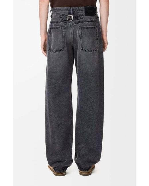 Loewe Gray Straight-Leg Jeans for men