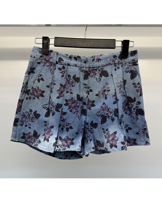 Sportmax Blue Pattern Shorts