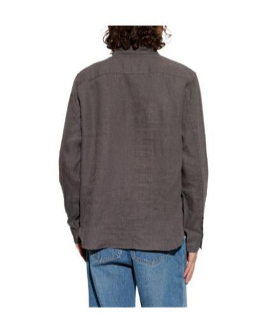 AllSaints Gray Loom Relaxed Shirt