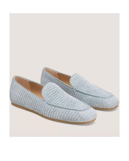 Stuart Weitzman Blue Round Toe Loafers