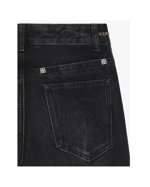 Givenchy Black Chain Detailed Bootcut Jeans