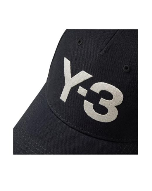 Y-3 Blue Logo Embroidered Baseball Cap for men