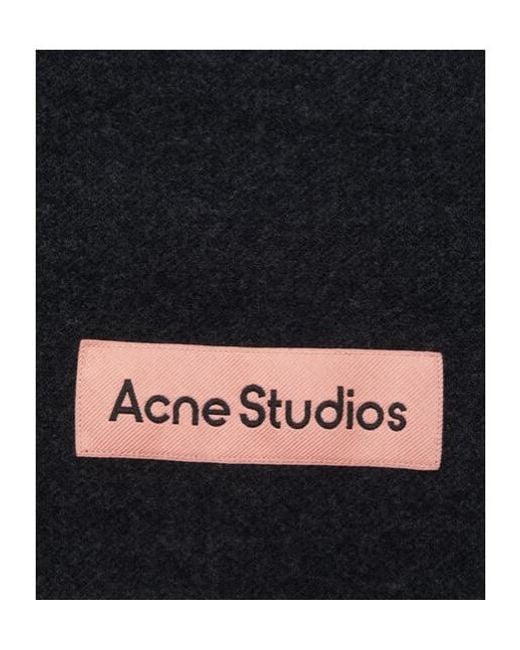 Acne Black Mlange Scarf for men