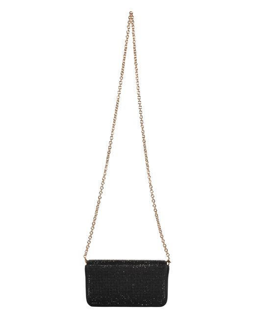 Versace Black Embellished Chain Strap Mini Bag