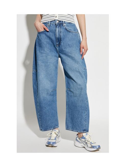 Rag & Bone Blue Charlie High-Waist Jeans