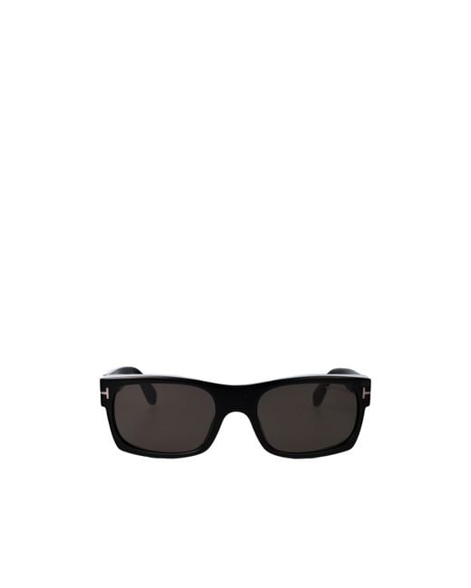 Tom Ford Black Eyewear Juan Rectangle Frame Sunglasses for men