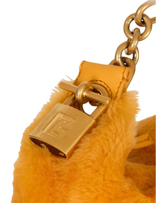 Balmain Orange Mini Sync Bag