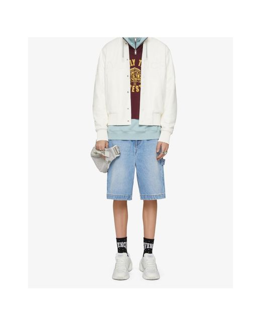 Givenchy Blue Carpenter Denim Bermuda Shorts for men
