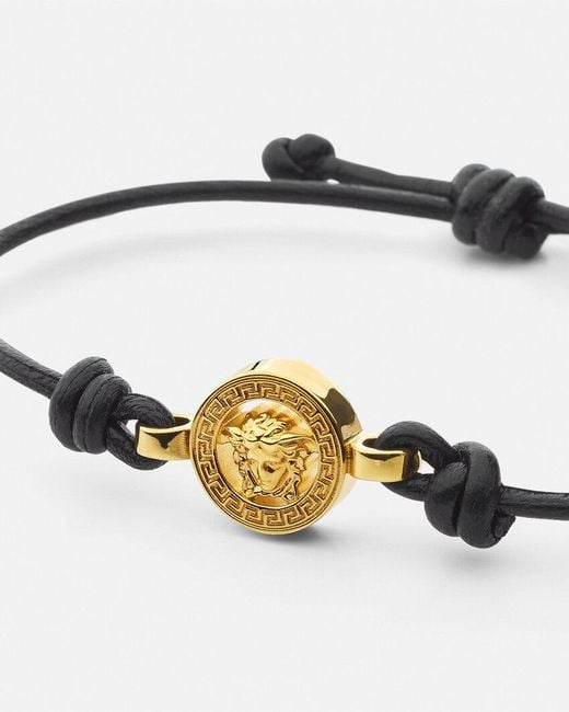 Versace White Medusa '95 Knot-Fastened Bracelet for men
