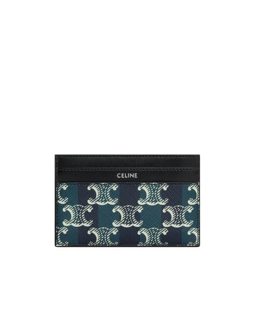 Céline Blue Medium Card Holder for men