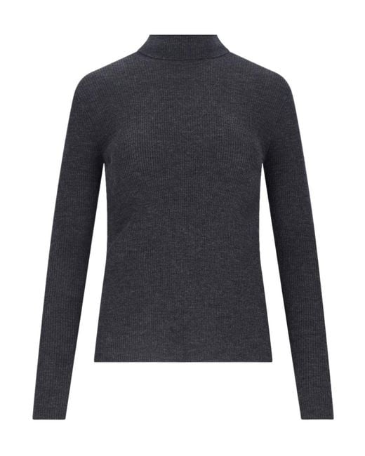 P.A.R.O.S.H. Blue Turtleneck Knit Sweater