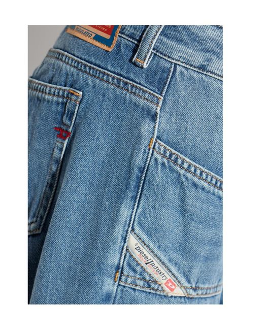 DIESEL Blue D-Akii 09M56 Flare Jeans