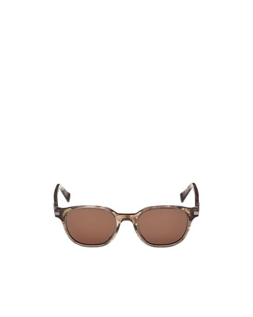 Zegna Multicolor Geometric Frame Sunglasses for men