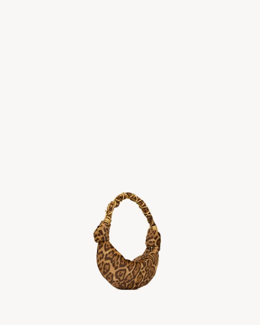 Saint Laurent Brown Amalia Mini Shoulder Bag