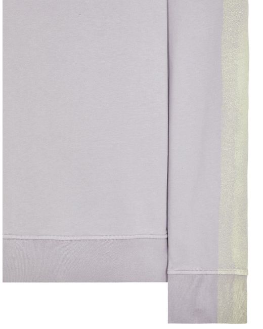 Stone Island Gray Faded Logo-Print Sweatshirt for men