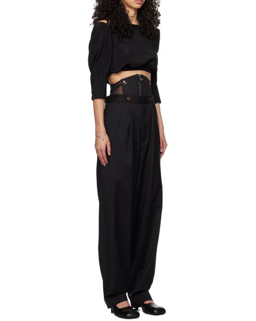 Vivienne Westwood Black Zip-Up Trousers