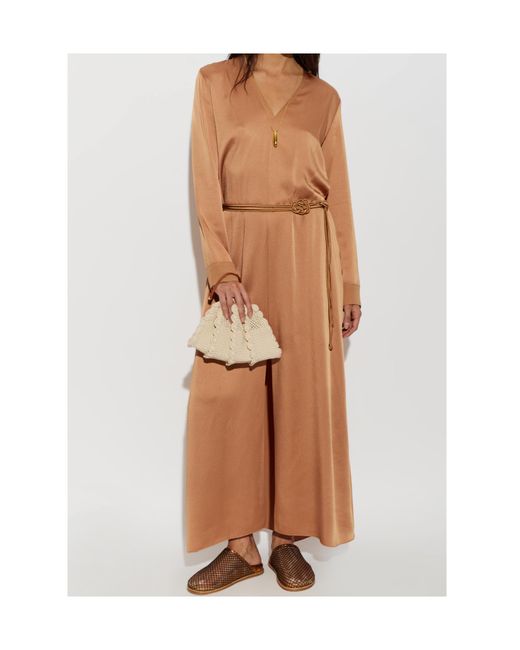 Forte_forte Brown Round-Toe Slippers