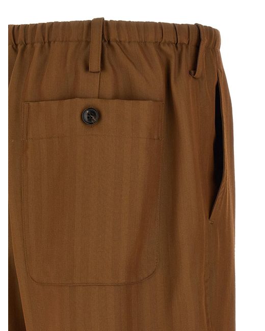 Dries Van Noten Brown Penny Long Pants for men