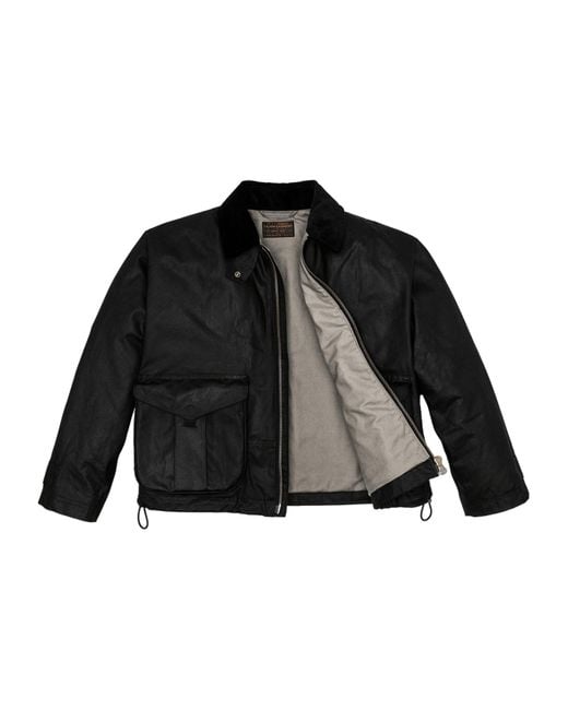 Filson Black Shelter Lightweight Waxed Jacket