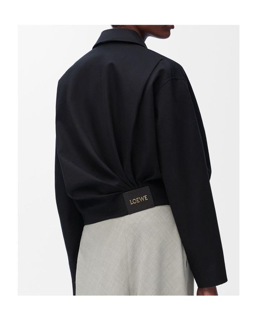 Loewe Black Draped Jacket