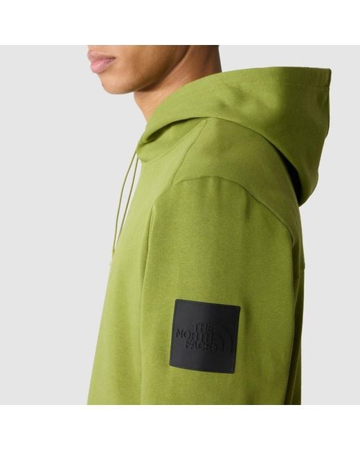 The North Face Green Logo Printed Drawstring Hoodie for men