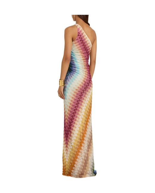 Missoni White Patterned Fine-Knit Maxi Dress
