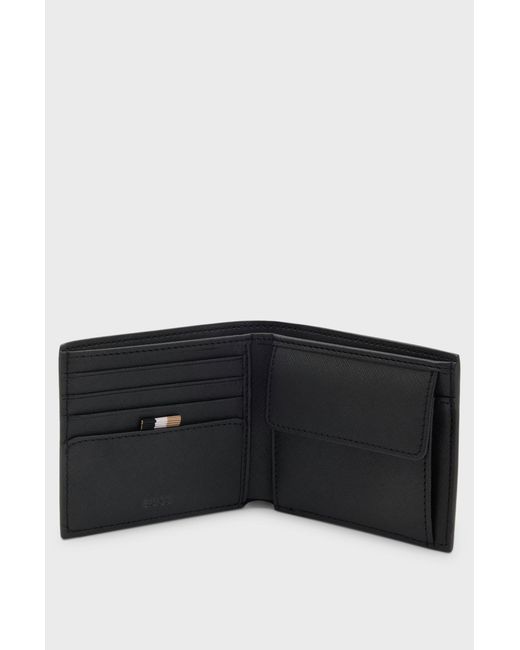 Boss Black Leather Wallet for men