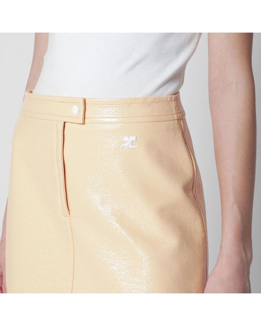 Courreges White Vinyle Reedition Skirt