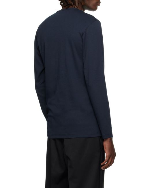 Tom Ford Blue Crewneck Henley Pajama T-Shirt for men