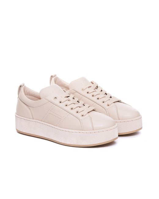 Hogan Pink Side H Detailed Sneakers