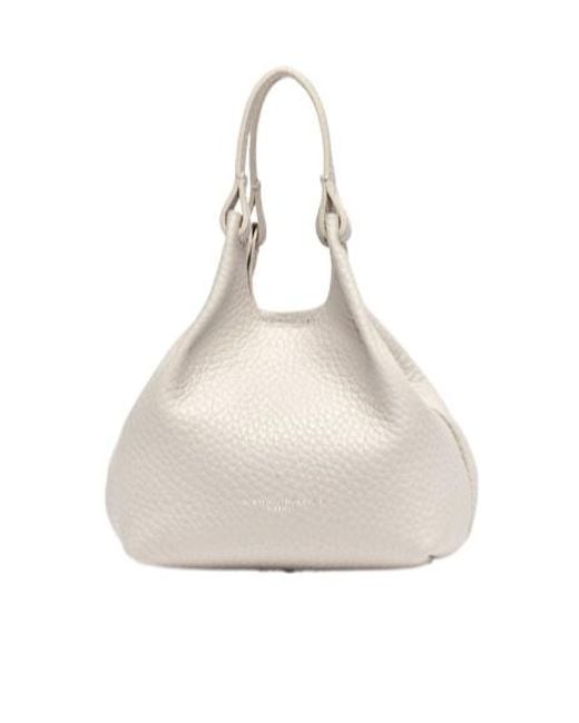 Gianni Chiarini White Dua Textured Tote Bag