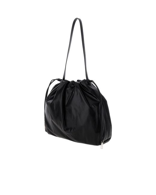 The Row Black Drawstring Shoulder Bag