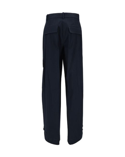 P.A.R.O.S.H. Blue Cedro Straight Trousers