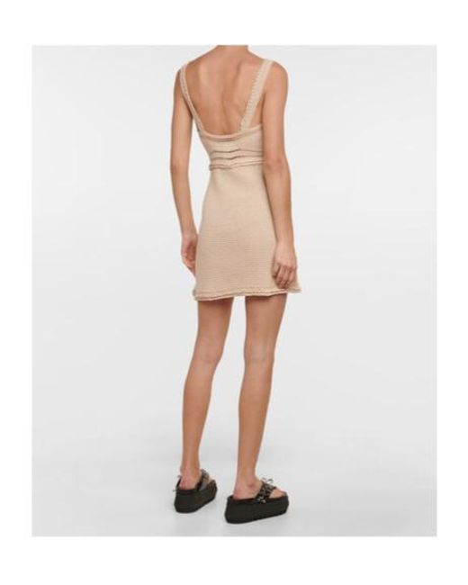 Rabanne Natural Crochet Minidress