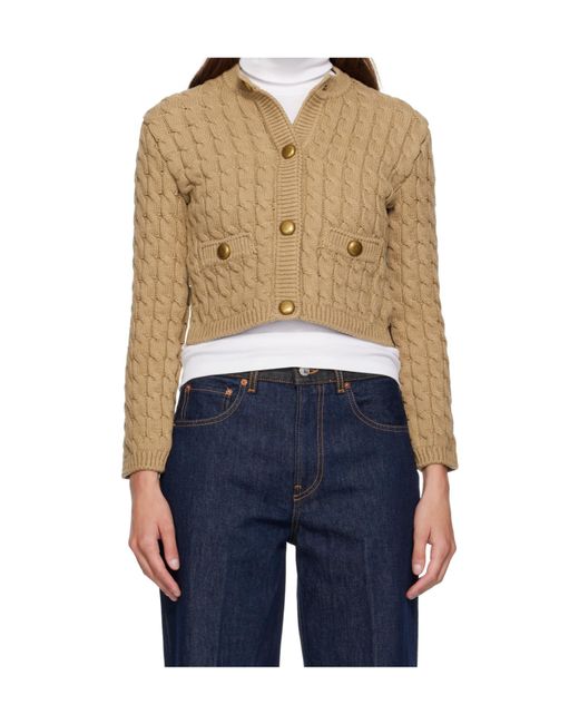 Moncler Blue Long-Sleeved Cardigan