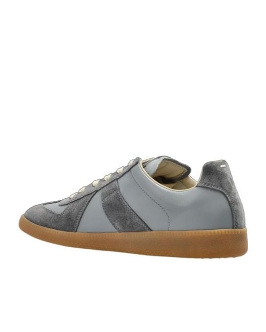 Maison Margiela Gray Replica Lace-Up Sneakers