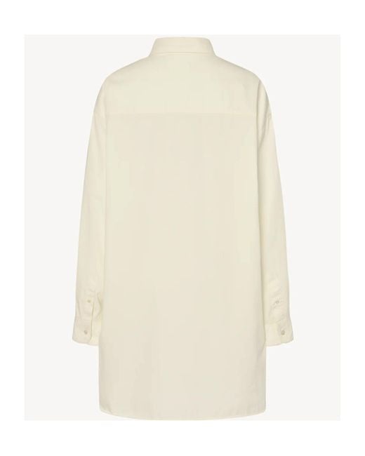 The Row White Luka Oversized Shirt