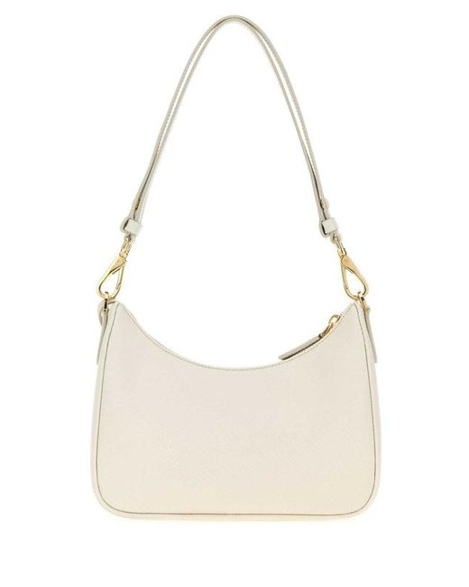 Prada White Re-Edition Mini Shoulder Bag